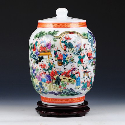 Kompatibelt porslin till Jahrriesnge 100 children storage jar cna0039  Kompatibelt porslin Jahrriesnge  till 100 children storage jar cna0039