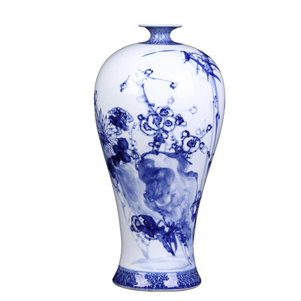 Kompatibelt porslin till Jahrriesnge white blue vase cna0077  Kompatibelt porslin Jahrriesnge  till white blue vase cna0077