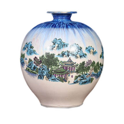 Kompatibelt porslin till Jahrriesnge kiln change cracked glaze pomegranate flower vase cna0443  Kompatibelt porslin Jahrriesnge  till kiln change cracked glaze pomegranate flower vase cna0443