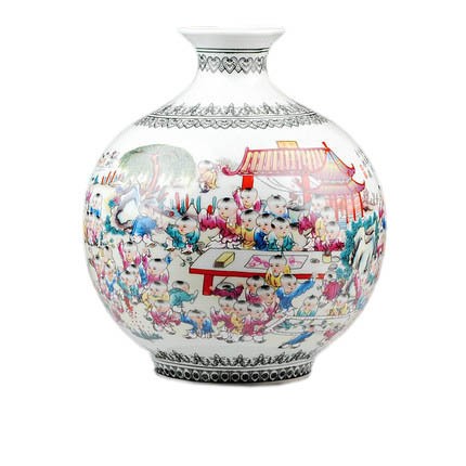 Kompatibelt porslin till Jahrriesnge pastel one hundred children figure vase cna0784  Kompatibelt porslin Jahrriesnge  till pastel one hundred children figure vase cna0784