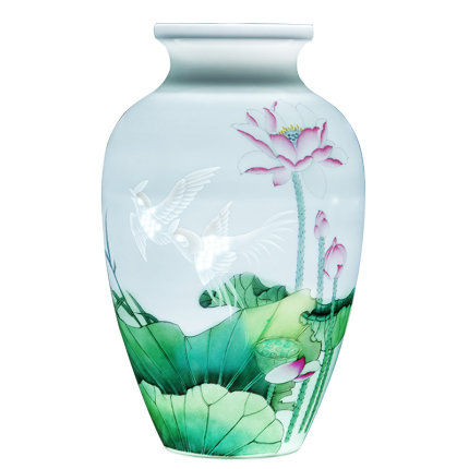 Kompatibelt porslin till Jahrriesnge lotus flower vase cna1283  Kompatibelt porslin Jahrriesnge  till lotus flower vase cna1283
