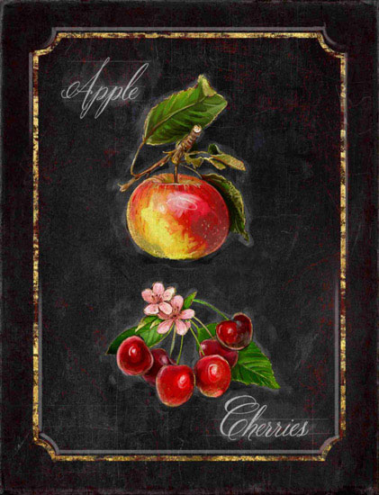Kompatibelt Fortfarande liv till Jahrriesnge apple-cherries-lpf00444  Kompatibelt Fortfarande liv Jahrriesnge  till apple-cherries-lpf00444