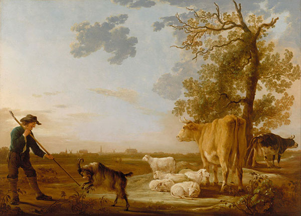 Kompatibelt Landskap till JAHRRIESNGE Morning-Landscape-with-Cattle-lpf00996  Kompatibelt Landskap JAHRRIESNGE  till Morning-Landscape-with-Cattle-lpf00996