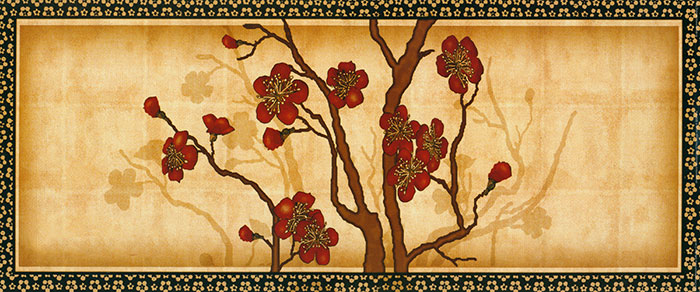 Kompatibelt Blommig till Jahrriesnge plum blossom lpf04364  Kompatibelt Blommig Jahrriesnge  till plum blossom lpf04364