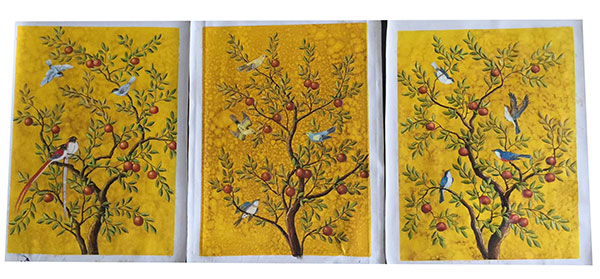 Kompatibelt Oljemålning till JAHRRIESNGE birds-in-golden-tree-lpg0384  Kompatibelt Oljemålning JAHRRIESNGE  till birds-in-golden-tree-lpg0384