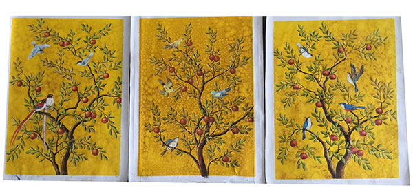 Kompatibelt Oljemålning till JAHRRIESNGE birds-in-golden-tree-lpg0385  Kompatibelt Oljemålning JAHRRIESNGE  till birds-in-golden-tree-lpg0385