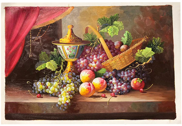 Kompatibelt Fortfarande liv till Jahrriesnge vase-fruits-lpg0879  Kompatibelt Fortfarande liv Jahrriesnge  till vase-fruits-lpg0879