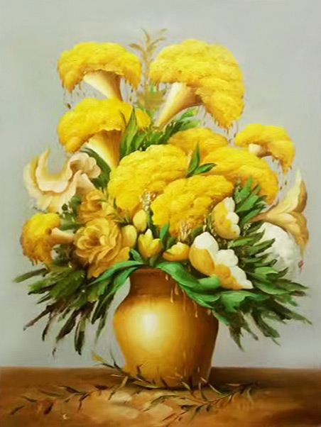 Kompatibelt Fortfarande liv till Jahrriesnge yellow-cockscomb-flower-lpg0888  Kompatibelt Fortfarande liv Jahrriesnge  till yellow-cockscomb-flower-lpg0888