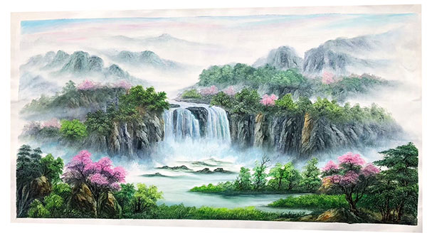 Kompatibelt Landskap till JAHRRIESNGE waterfall-lpg1764  Kompatibelt Landskap JAHRRIESNGE  till waterfall-lpg1764