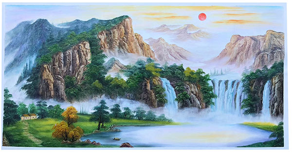 Kompatibelt Landskap till JAHRRIESNGE waterfall-lpg1769  Kompatibelt Landskap JAHRRIESNGE  till waterfall-lpg1769