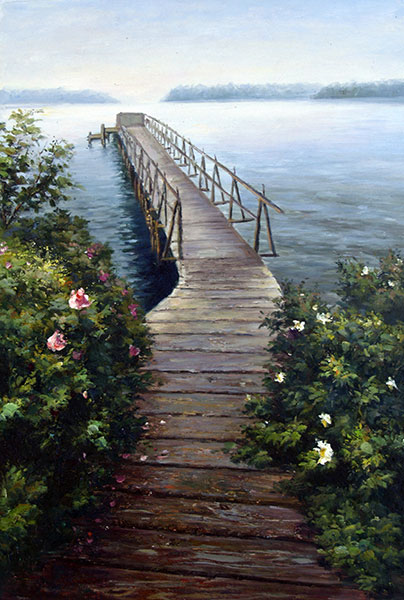 Kompatibelt Landskap till JAHRRIESNGE wooden bridge lpg2440  Kompatibelt Landskap JAHRRIESNGE  till wooden bridge lpg2440