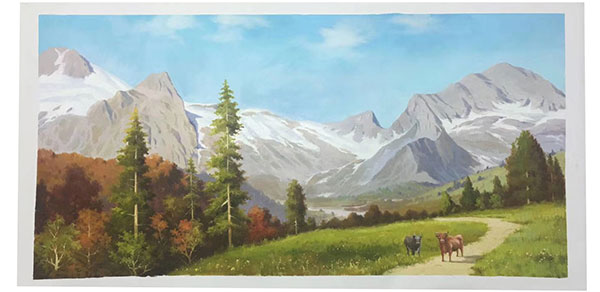 Kompatibelt Landskap till JAHRRIESNGE mountain lpg2483  Kompatibelt Landskap JAHRRIESNGE  till mountain lpg2483